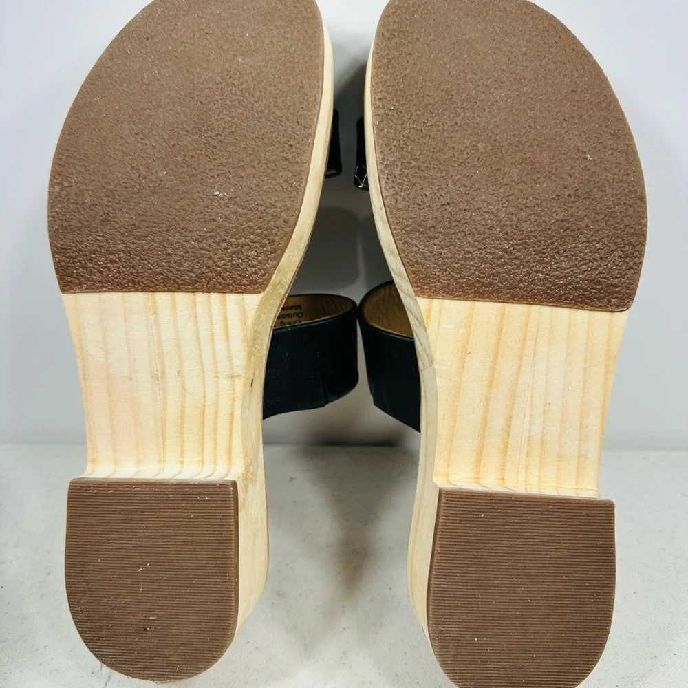 Nisolo Black Women's Platform Sandals size 7,5